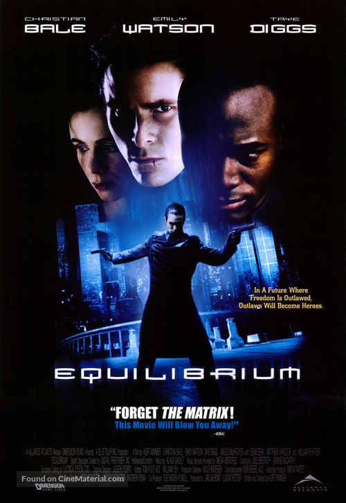 Equilibrium - Canadian Movie Poster