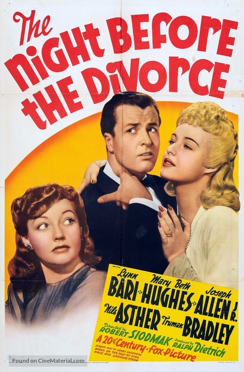 The Night Before the Divorce - Movie Poster