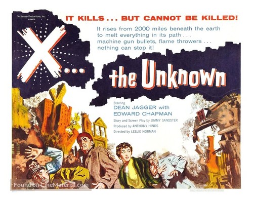 X: The Unknown - Movie Poster