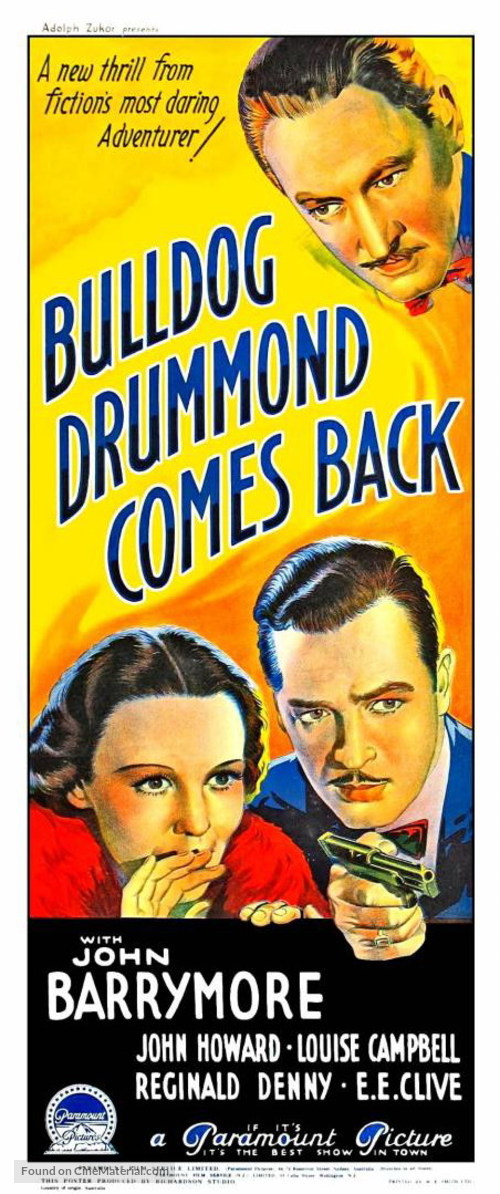 Bulldog Drummond Comes Back - Movie Poster