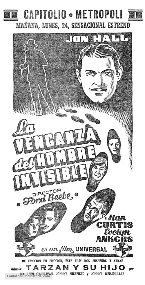 The Invisible Man&#039;s Revenge - Spanish poster