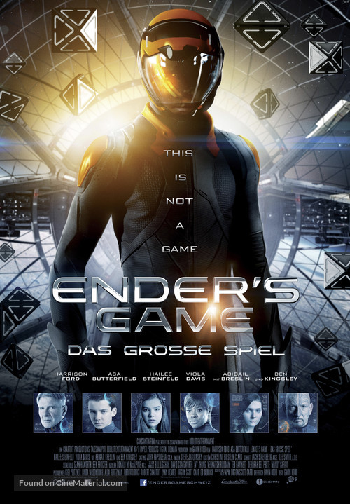 Ender&#039;s Game - Swiss Movie Poster