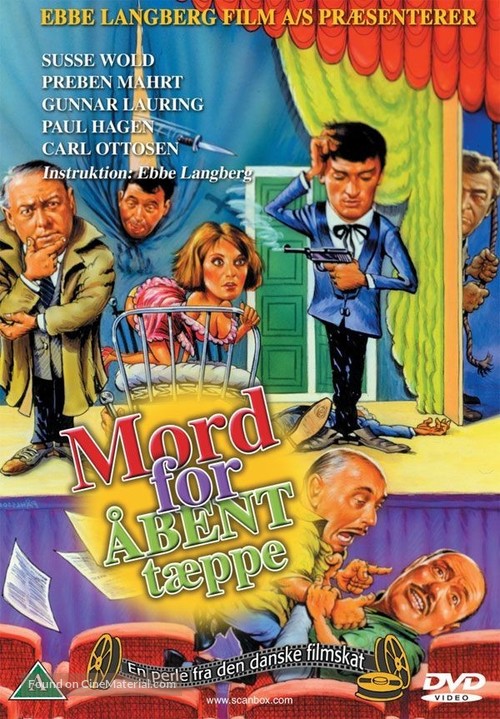 Mord for &aring;bent t&aelig;ppe - Danish DVD movie cover