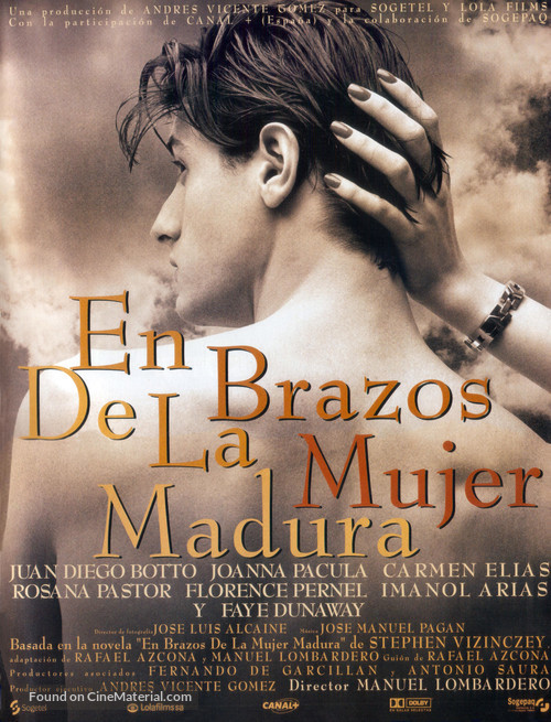 En brazos de la mujer madura - Spanish Movie Poster