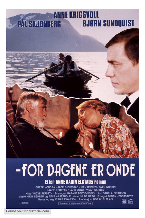 For dagene er onde - Norwegian Movie Poster