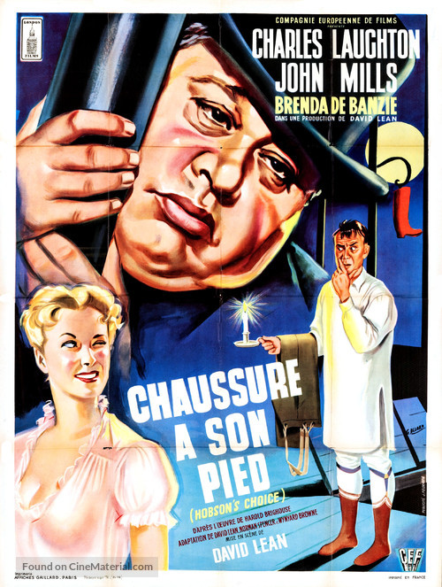 Hobson&#039;s Choice - French Movie Poster