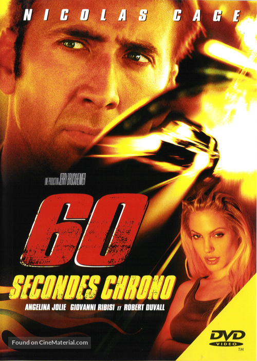 Gone In 60 Seconds - French DVD movie cover