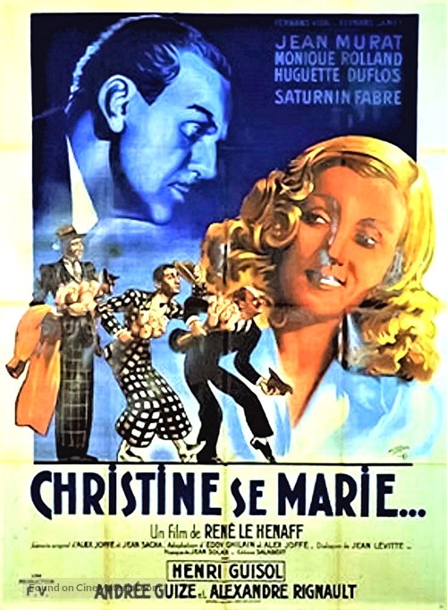 Christine se marie - French Movie Poster