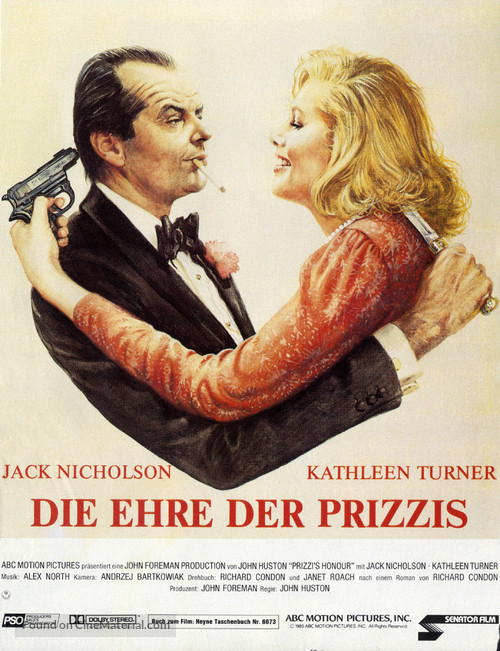 Prizzi&#039;s Honor - German Movie Poster
