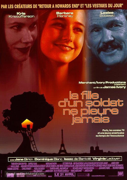 A Soldier&#039;s Daughter Never Cries - French Movie Poster