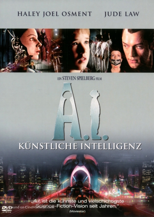 Artificial Intelligence: AI - German Movie Cover