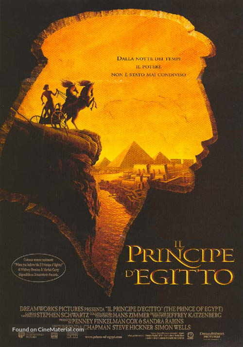 The Prince of Egypt - Italian Movie Poster