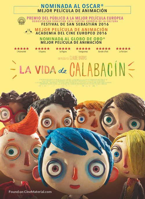 Ma vie de courgette - Spanish Movie Poster