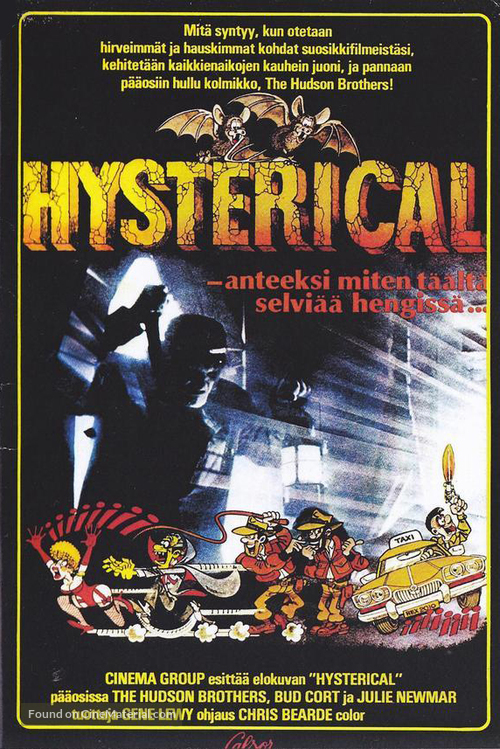 Hysterical - Finnish VHS movie cover