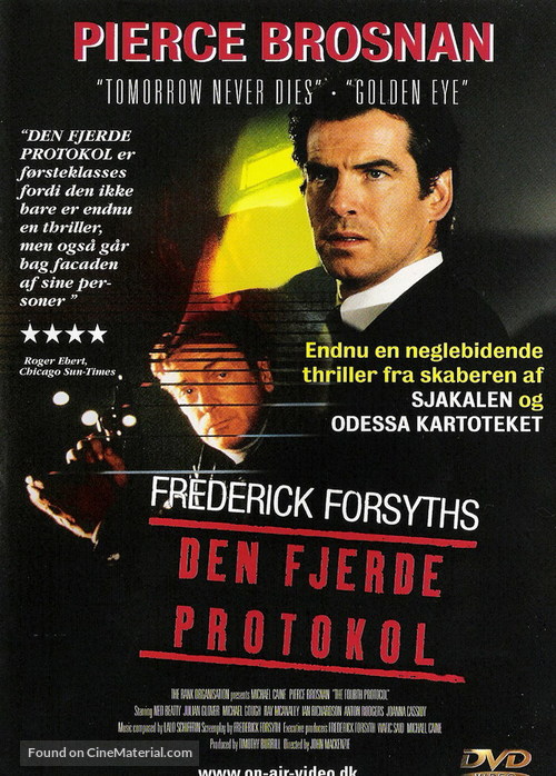 The Fourth Protocol - Danish DVD movie cover