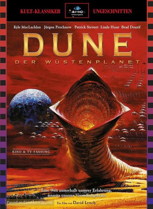 Dune - German Blu-Ray movie cover