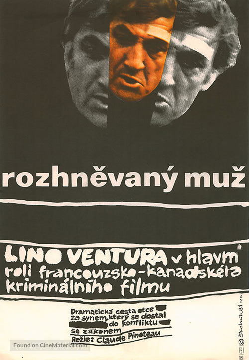 L&#039;homme en col&egrave;re - Polish Movie Poster