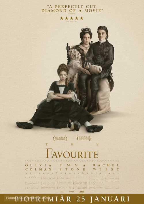 The Favourite - Swedish Movie Poster