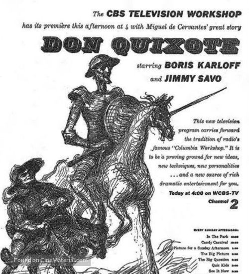 &quot;CBS Television Workshop&quot; Don Quixote - Movie Poster