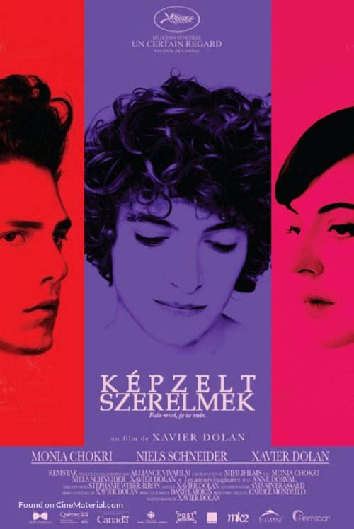 Les amours imaginaires - Hungarian Movie Poster