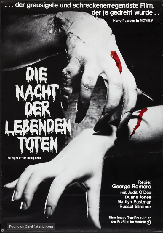 Night of the Living Dead - German Movie Poster