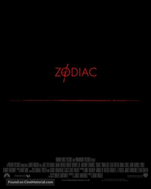 Zodiac - Teaser movie poster
