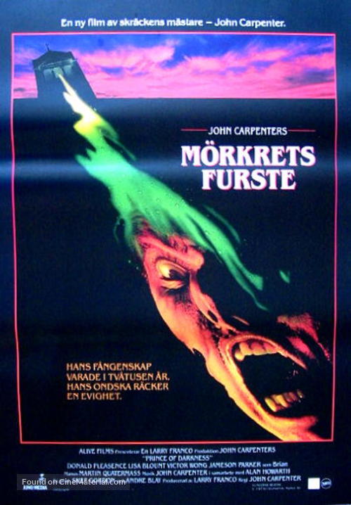 Prince of Darkness - Swedish Movie Poster