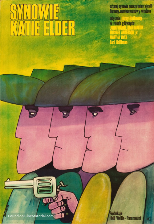 The Sons of Katie Elder - Polish Movie Poster