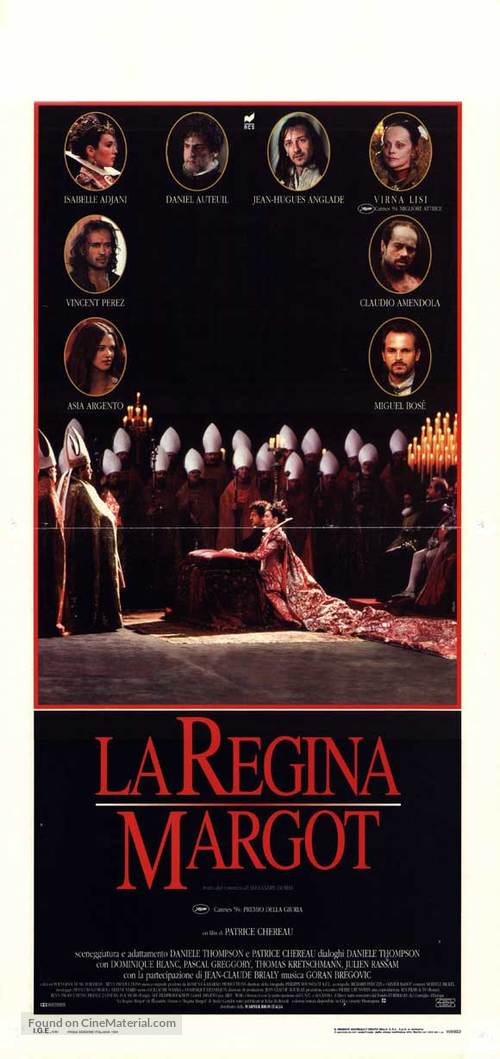 La reine Margot - Italian Movie Poster
