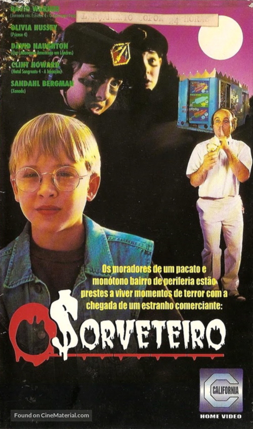 Ice Cream Man - Brazilian VHS movie cover