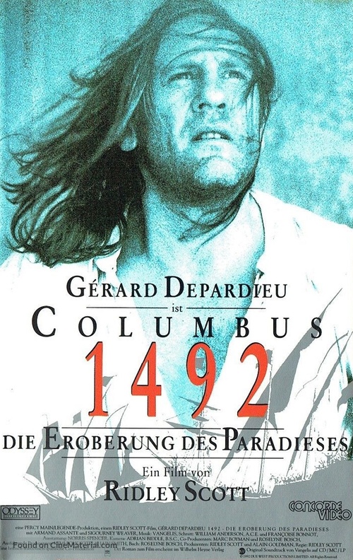 1492: Conquest of Paradise - German VHS movie cover