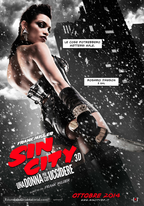 Sin City: A Dame to Kill For - Italian Movie Poster