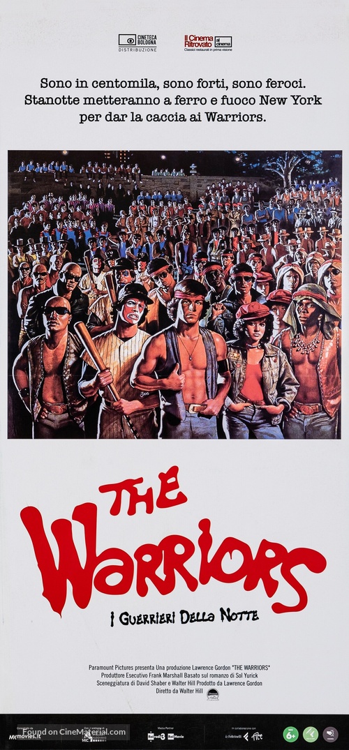 The Warriors - Italian Re-release movie poster