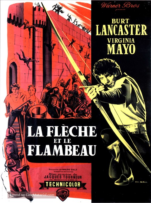 The Flame and the Arrow - French Movie Poster