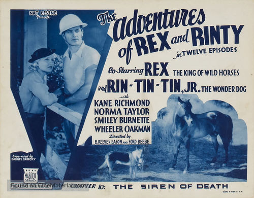 The Adventures of Rex and Rinty - Movie Poster