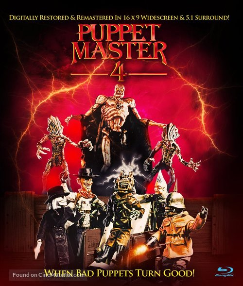 Puppet Master 4 - Blu-Ray movie cover