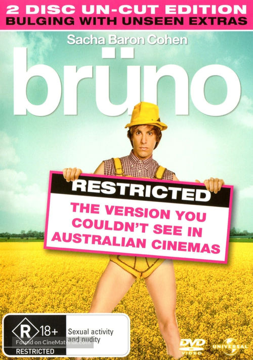 Br&uuml;no - Australian DVD movie cover