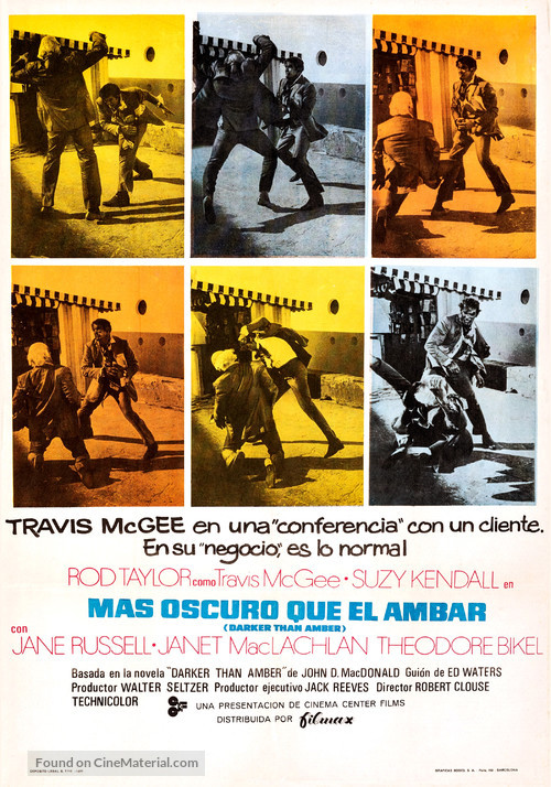 Darker Than Amber - Spanish Movie Poster