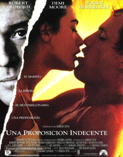Indecent Proposal - Spanish Movie Poster
