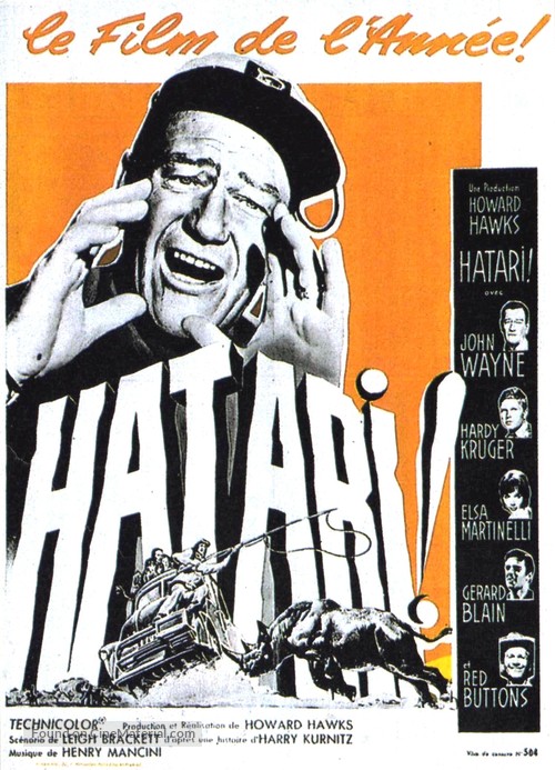 Hatari! - French Movie Poster