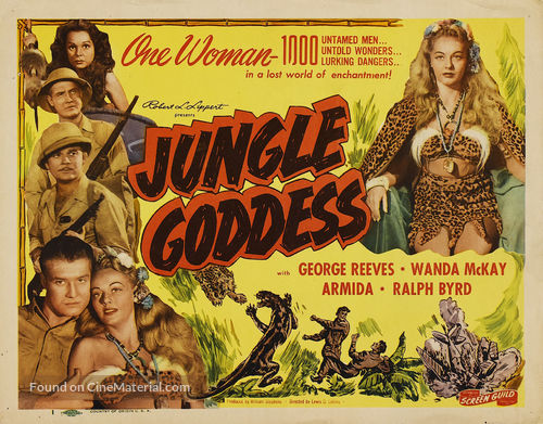 Jungle Goddess - Theatrical movie poster