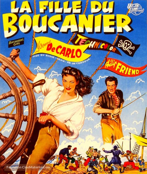 Buccaneer&#039;s Girl - Belgian Movie Poster