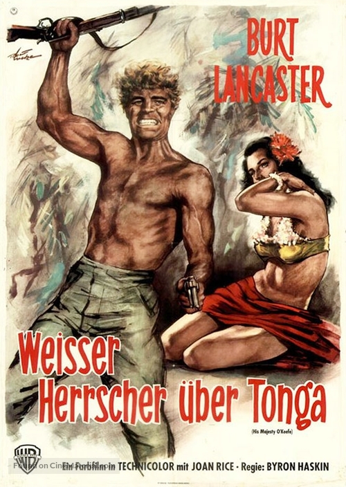 His Majesty O&#039;Keefe - German Movie Poster