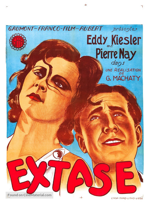Ekstase - Belgian Movie Poster