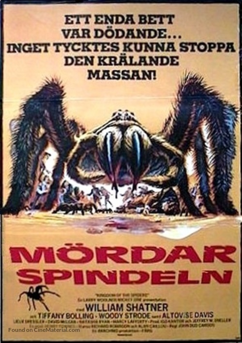 Kingdom of the Spiders - Swedish Movie Poster