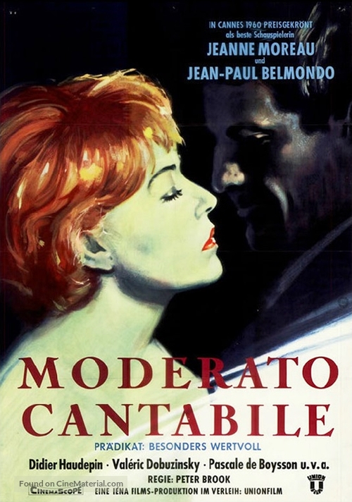 Moderato cantabile - German Movie Poster
