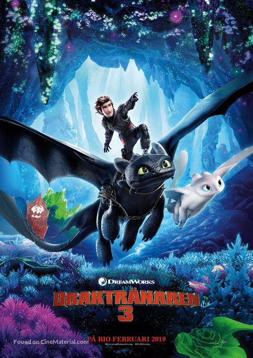 How to Train Your Dragon: The Hidden World - Swedish Movie Poster