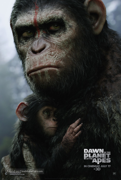 Dawn of the Planet of the Apes - British Movie Poster