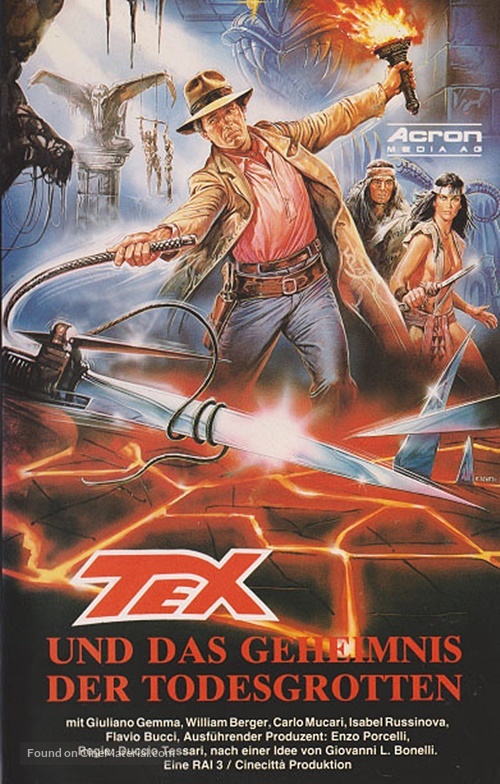 Tex e il signore degli abissi - German VHS movie cover