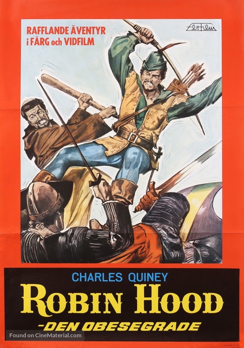 Robin Hood, l&#039;invincibile arciere - Swedish Movie Poster